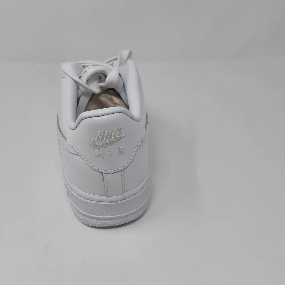 Nike Air Force 1 Low BG Triple White Patent Leather Kid's 4Y Women's 5.5